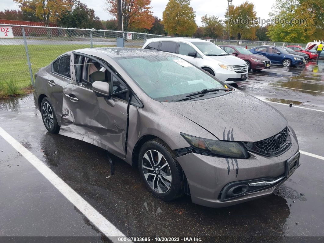 2014 Honda Civic Sedan Ex Brown vin: 19XFB2F8XEE218586