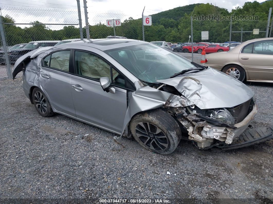 2015 Honda Civic Sedan Ex Silver vin: 19XFB2F8XFE048733