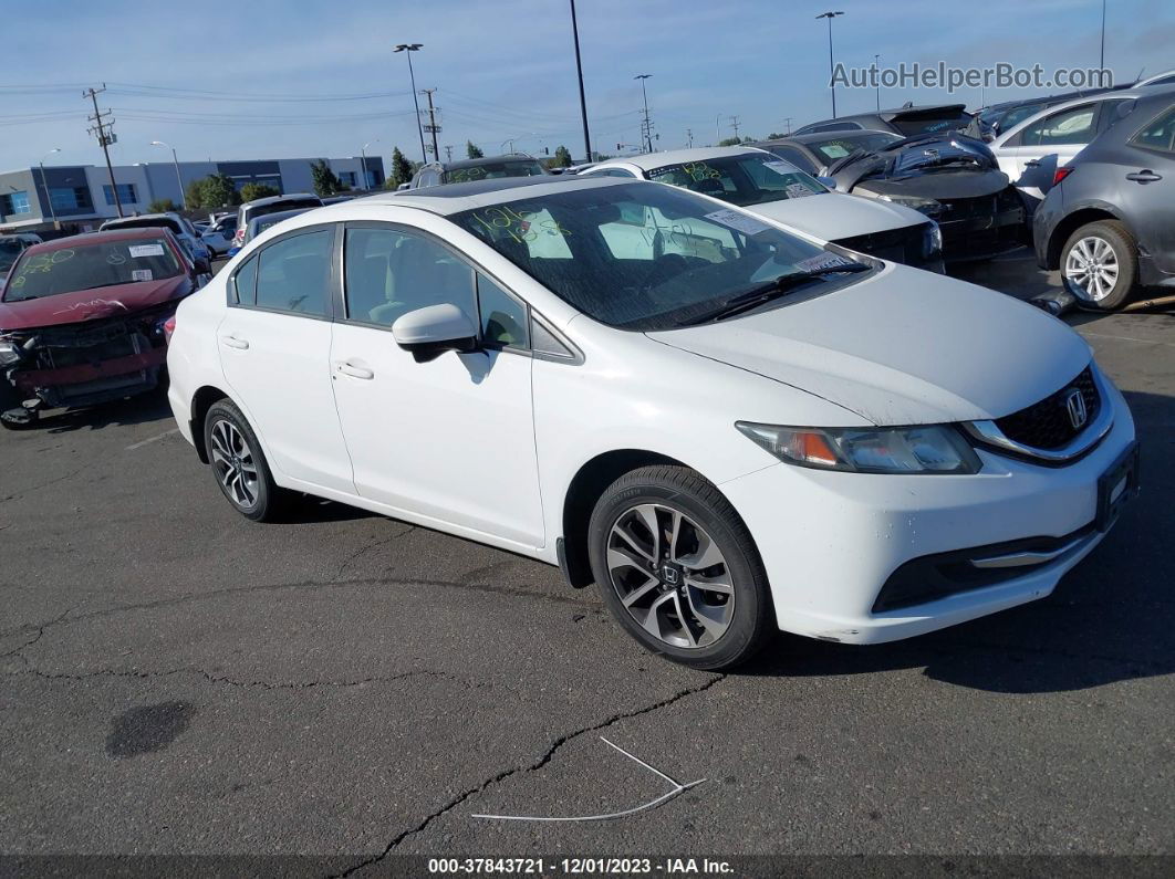 2015 Honda Civic Sedan Ex White vin: 19XFB2F8XFE214202