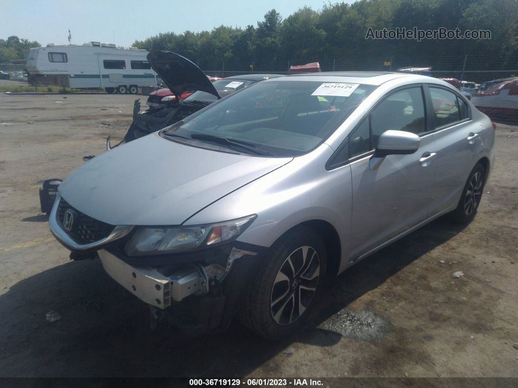 2015 Honda Civic Sedan Ex Silver vin: 19XFB2F8XFE253548