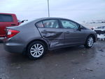 2012 Honda Civic Exl Gray vin: 19XFB2F90CE017902