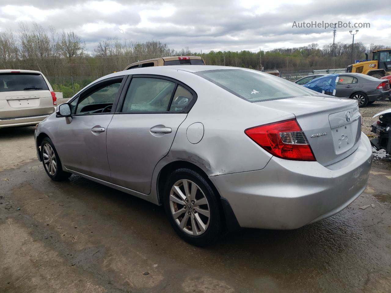 2012 Honda Civic Exl Silver vin: 19XFB2F90CE028947