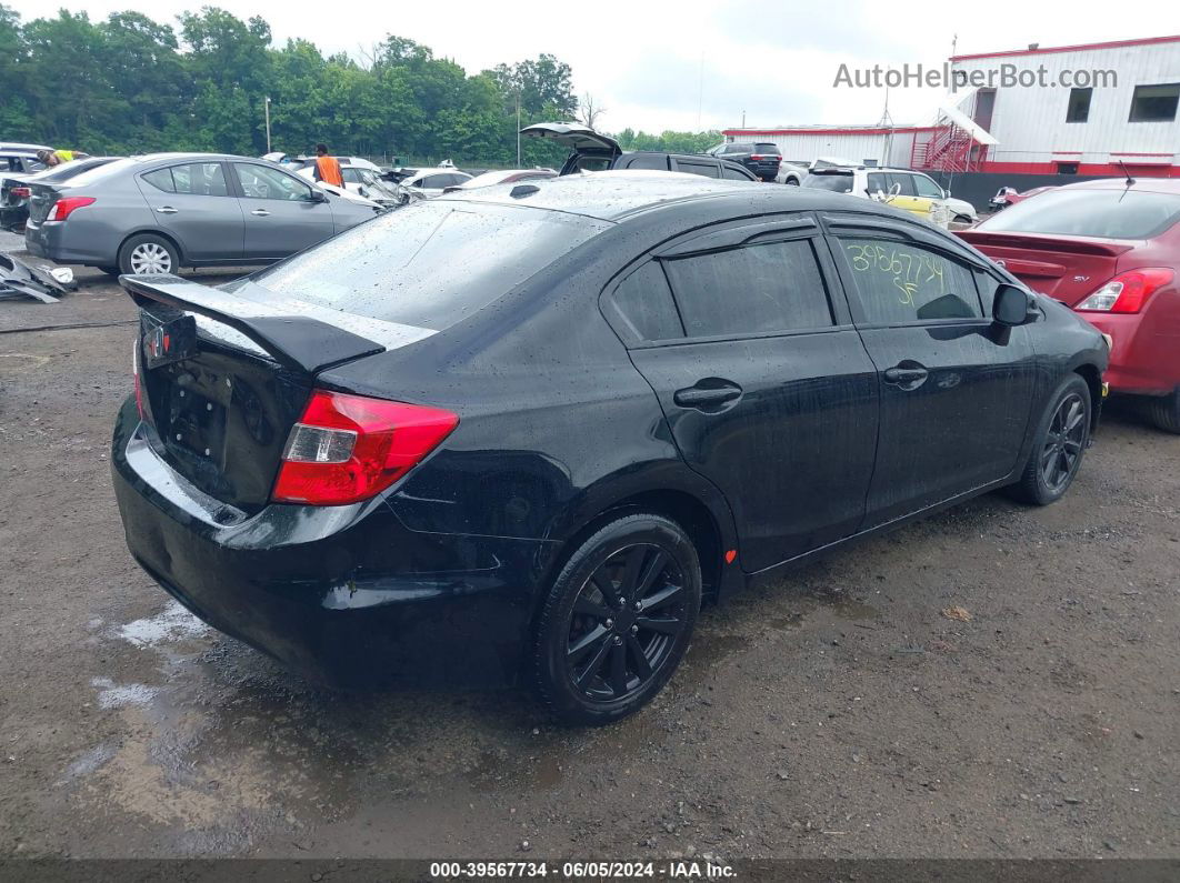 2012 Honda Civic Ex-l Черный vin: 19XFB2F90CE347930