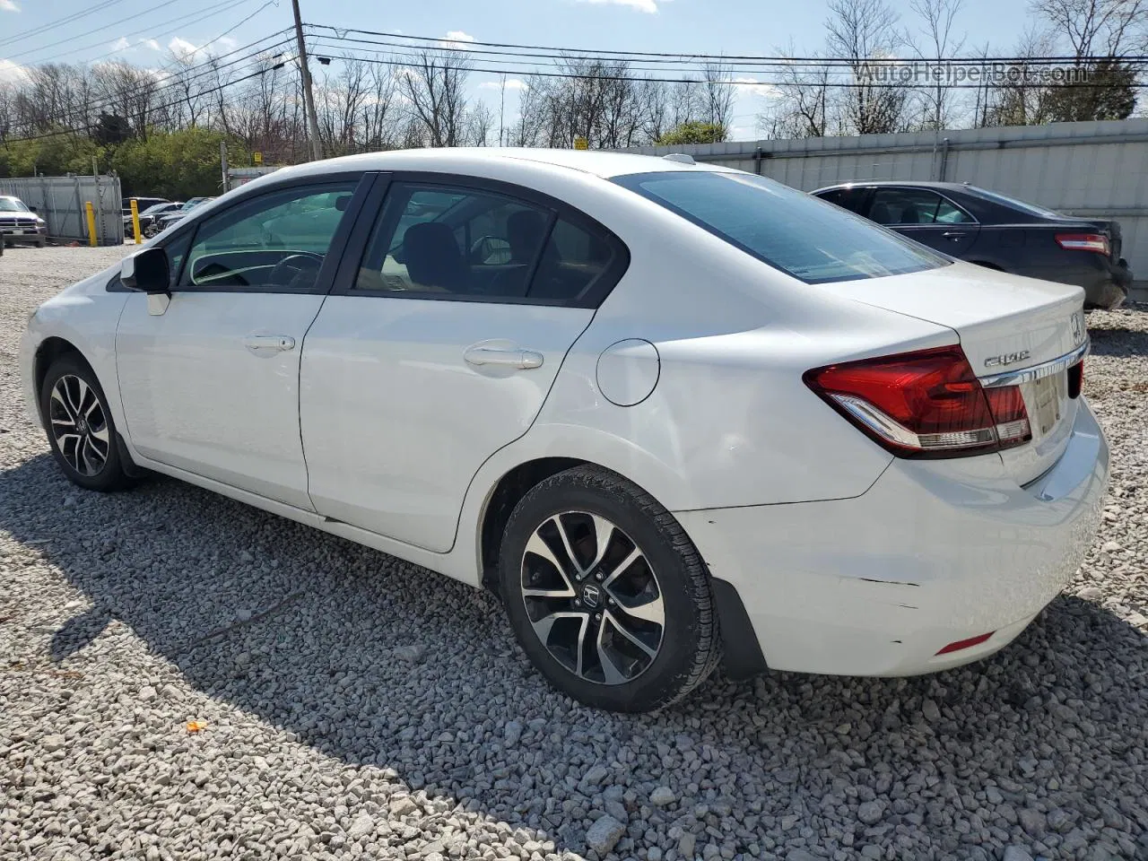 2013 Honda Civic Exl White vin: 19XFB2F90DE068043