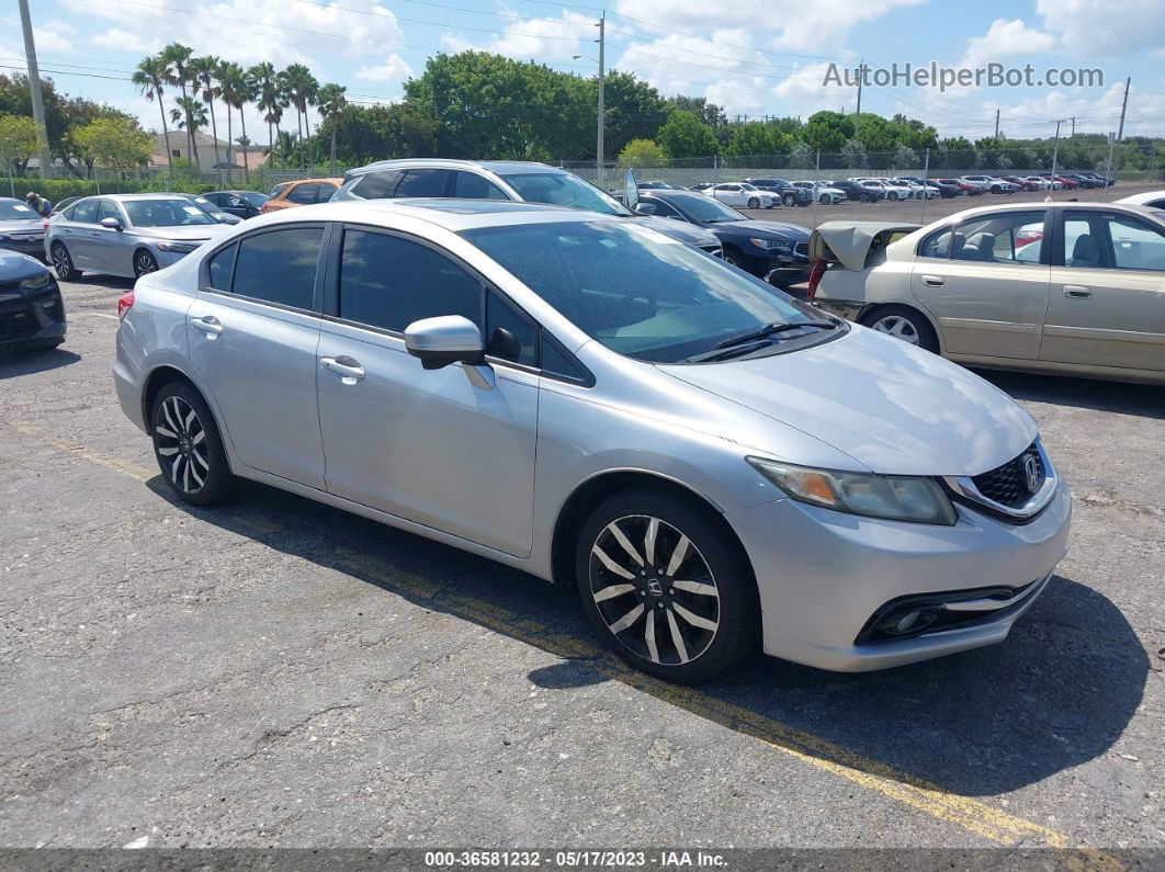 2015 Honda Civic Sedan Ex-l Silver vin: 19XFB2F90FE048166