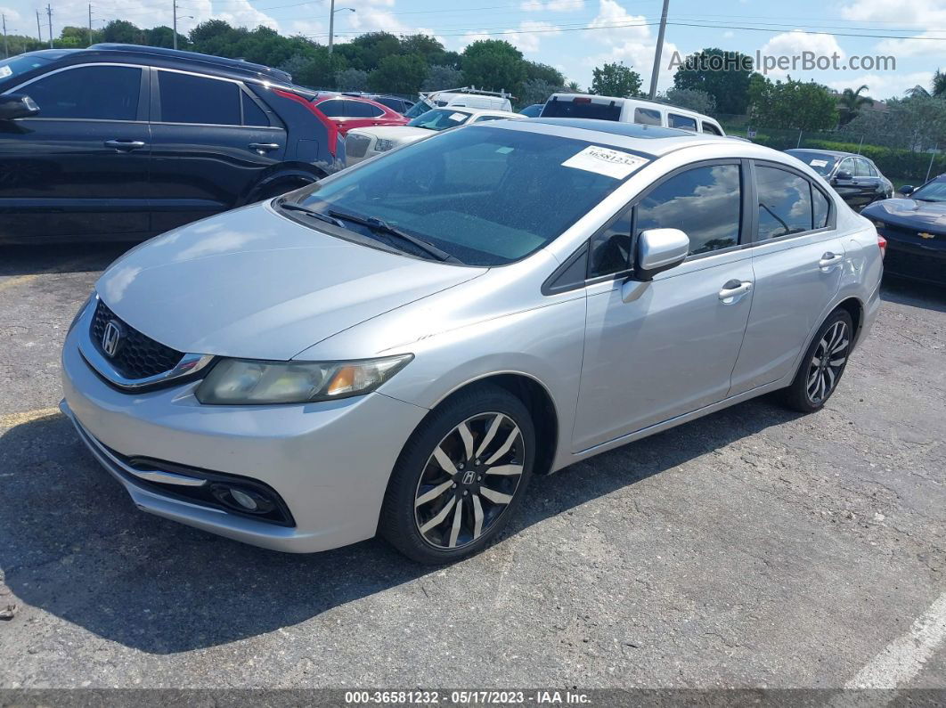 2015 Honda Civic Sedan Ex-l Silver vin: 19XFB2F90FE048166