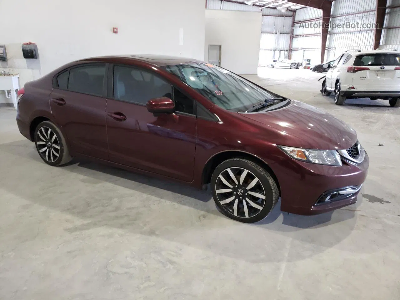 2015 Honda Civic Exl Maroon vin: 19XFB2F90FE068109