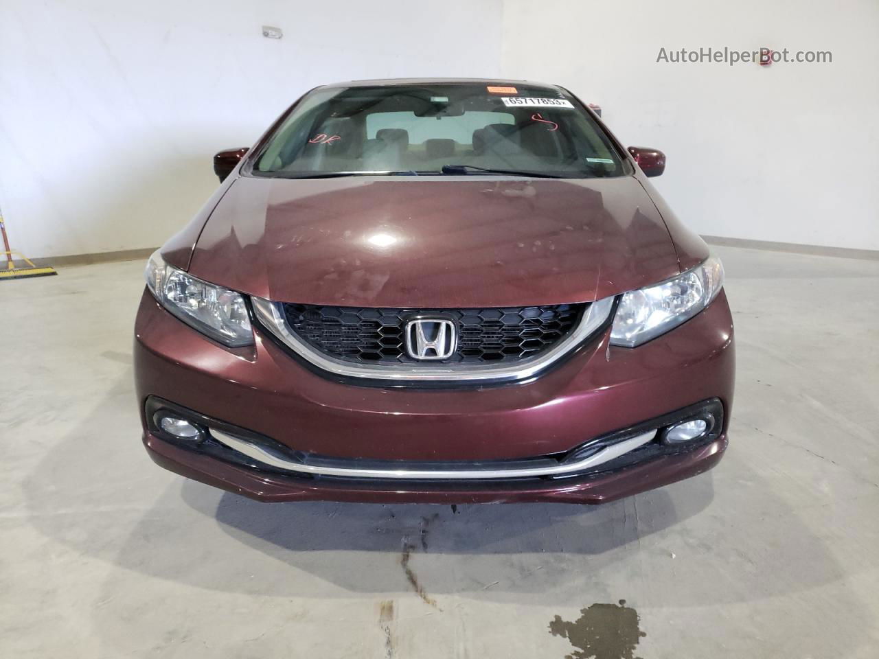 2015 Honda Civic Exl Maroon vin: 19XFB2F90FE068109