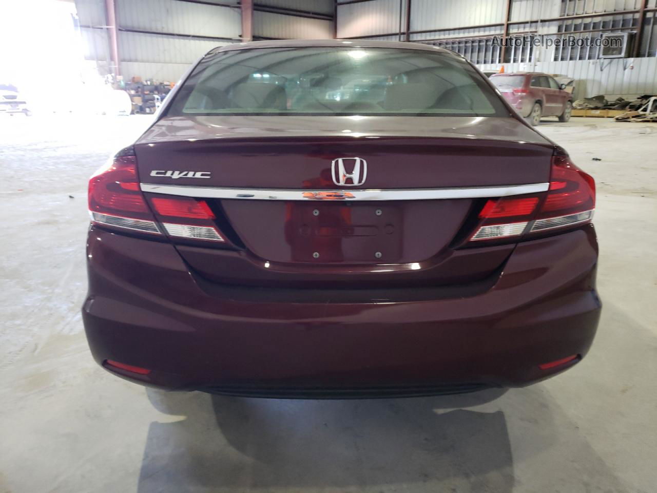 2015 Honda Civic Exl Maroon vin: 19XFB2F90FE068109