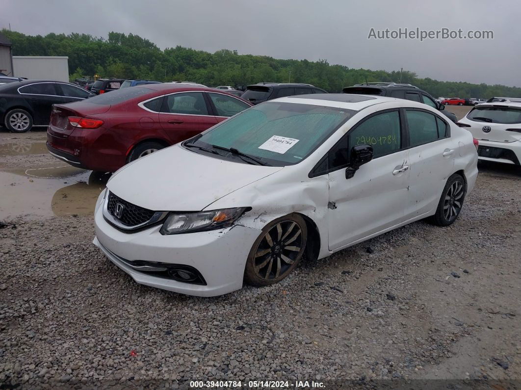 2015 Honda Civic Ex-l White vin: 19XFB2F90FE219773