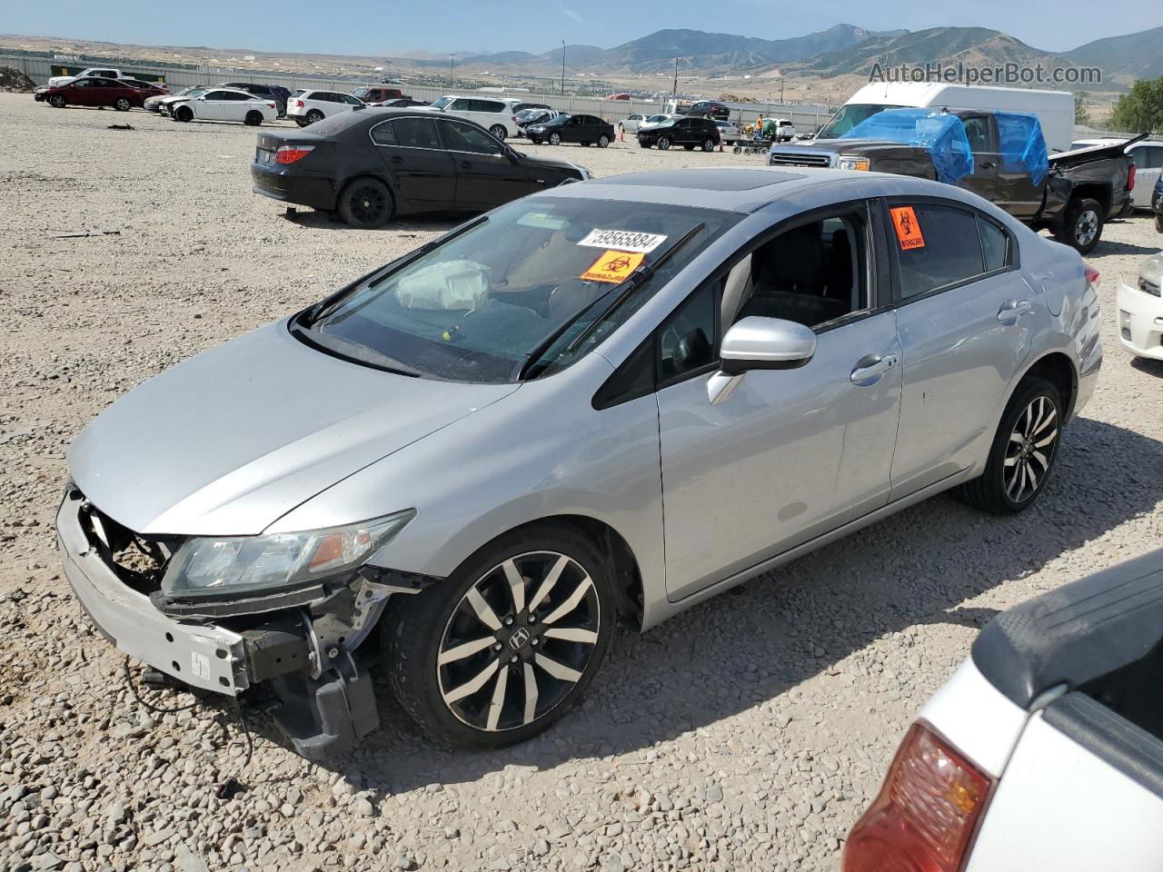 2015 Honda Civic Exl Silver vin: 19XFB2F90FE257567