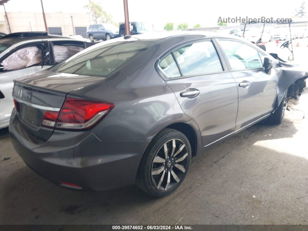 2015 Honda Civic Ex-l Gray vin: 19XFB2F90FE287457