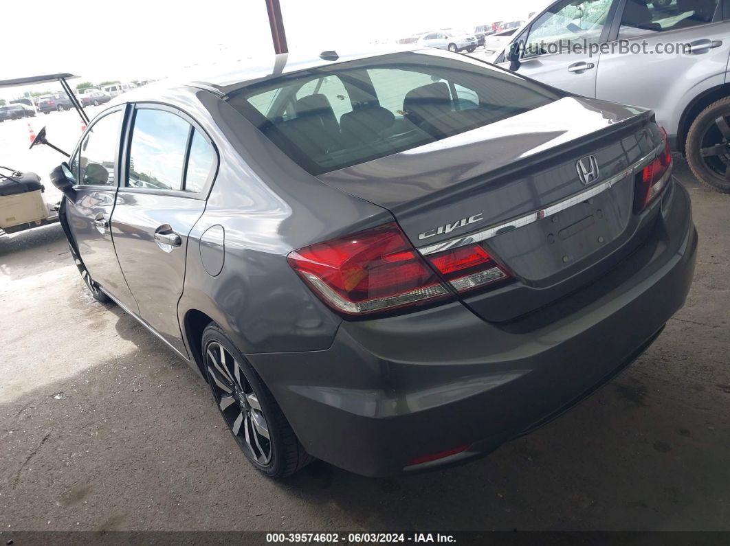 2015 Honda Civic Ex-l Серый vin: 19XFB2F90FE287457