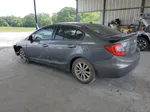 2012 Honda Civic Exl Gray vin: 19XFB2F91CE329131