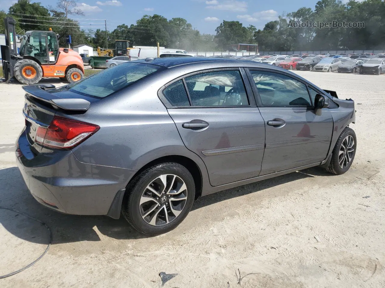 2013 Honda Civic Exl Gray vin: 19XFB2F91DE030837