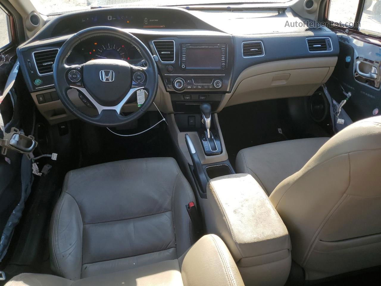 2013 Honda Civic Exl Бордовый vin: 19XFB2F91DE076622