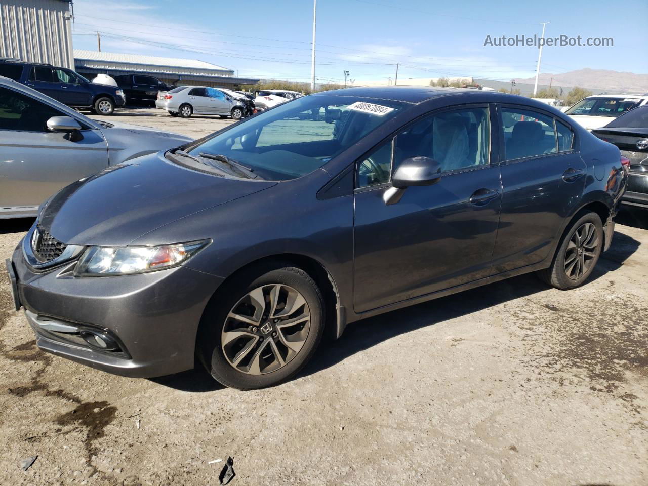 2013 Honda Civic Exl Gray vin: 19XFB2F91DE237714