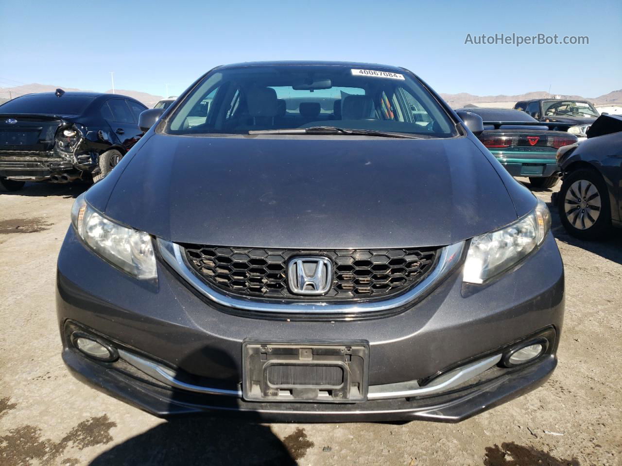 2013 Honda Civic Exl Gray vin: 19XFB2F91DE237714