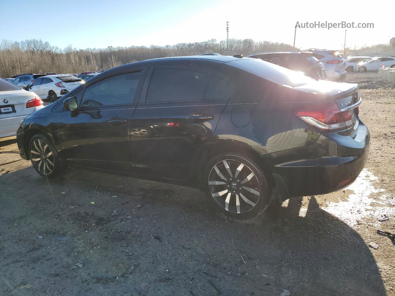 2014 Honda Civic Exl Black vin: 19XFB2F91EE001372