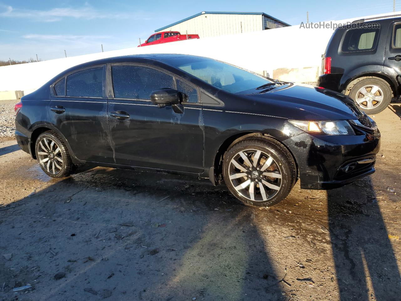 2014 Honda Civic Exl Black vin: 19XFB2F91EE001372