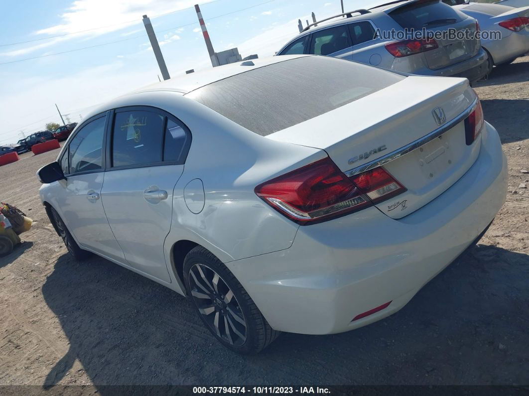 2014 Honda Civic Sedan Ex-l White vin: 19XFB2F91EE052211