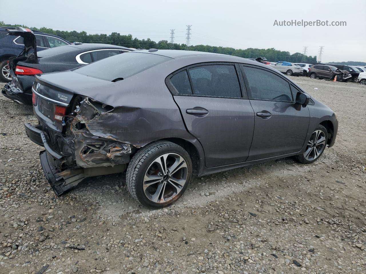 2014 Honda Civic Exl Серый vin: 19XFB2F91EE083698