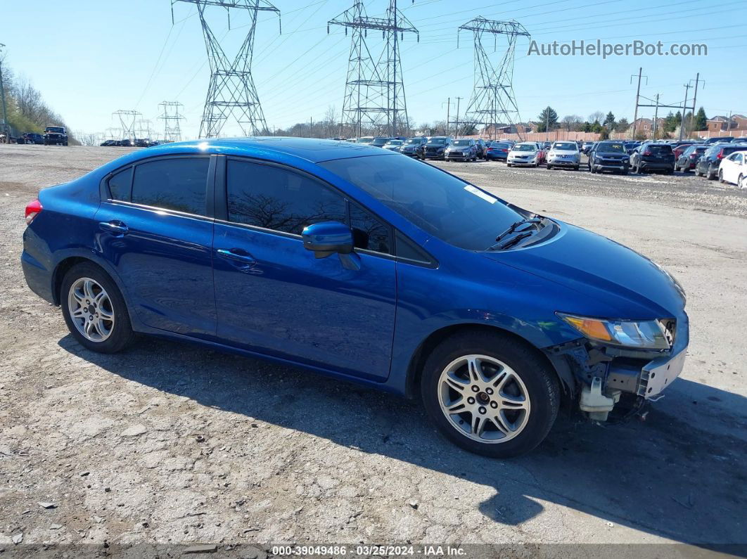 2014 Honda Civic Ex-l Blue vin: 19XFB2F91EE266485