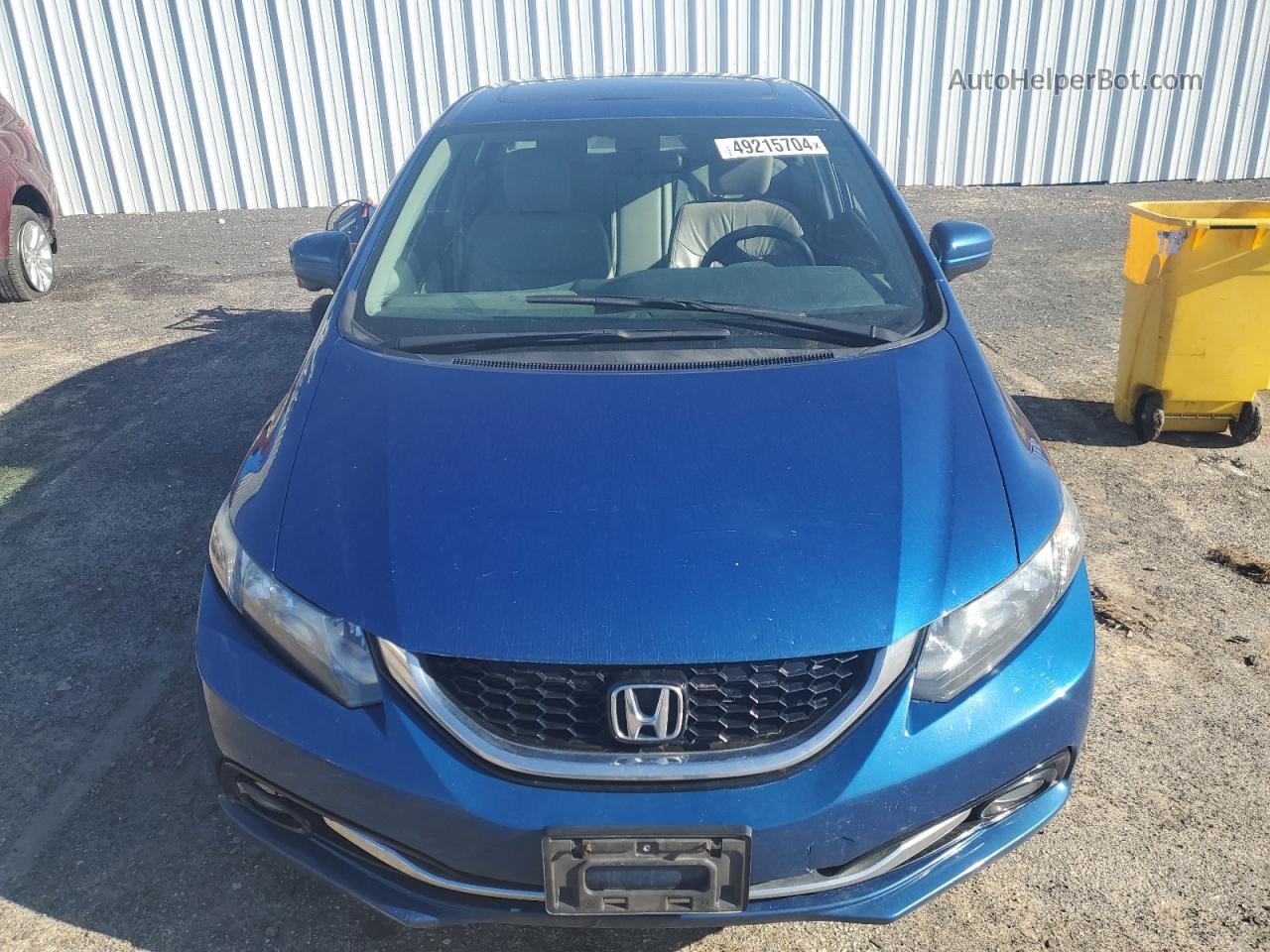 2015 Honda Civic Exl Blue vin: 19XFB2F91FE053389