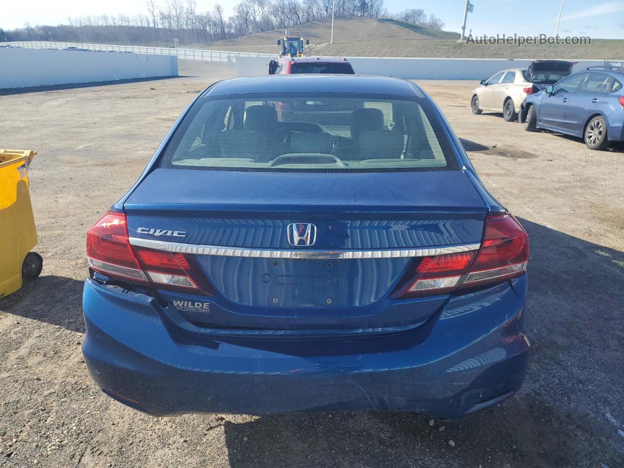 2015 Honda Civic Exl Синий vin: 19XFB2F91FE053389