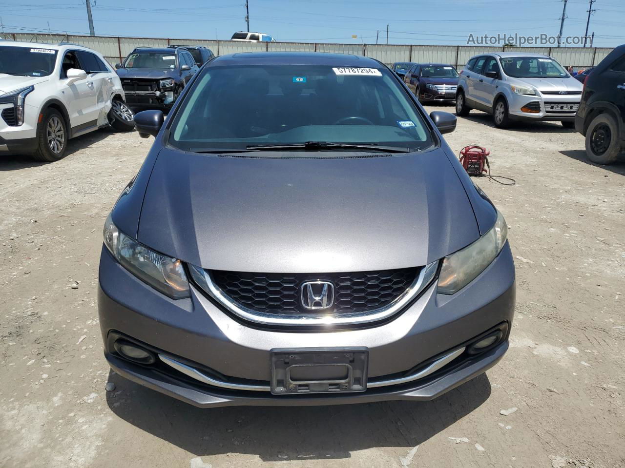 2015 Honda Civic Exl Gray vin: 19XFB2F91FE063565