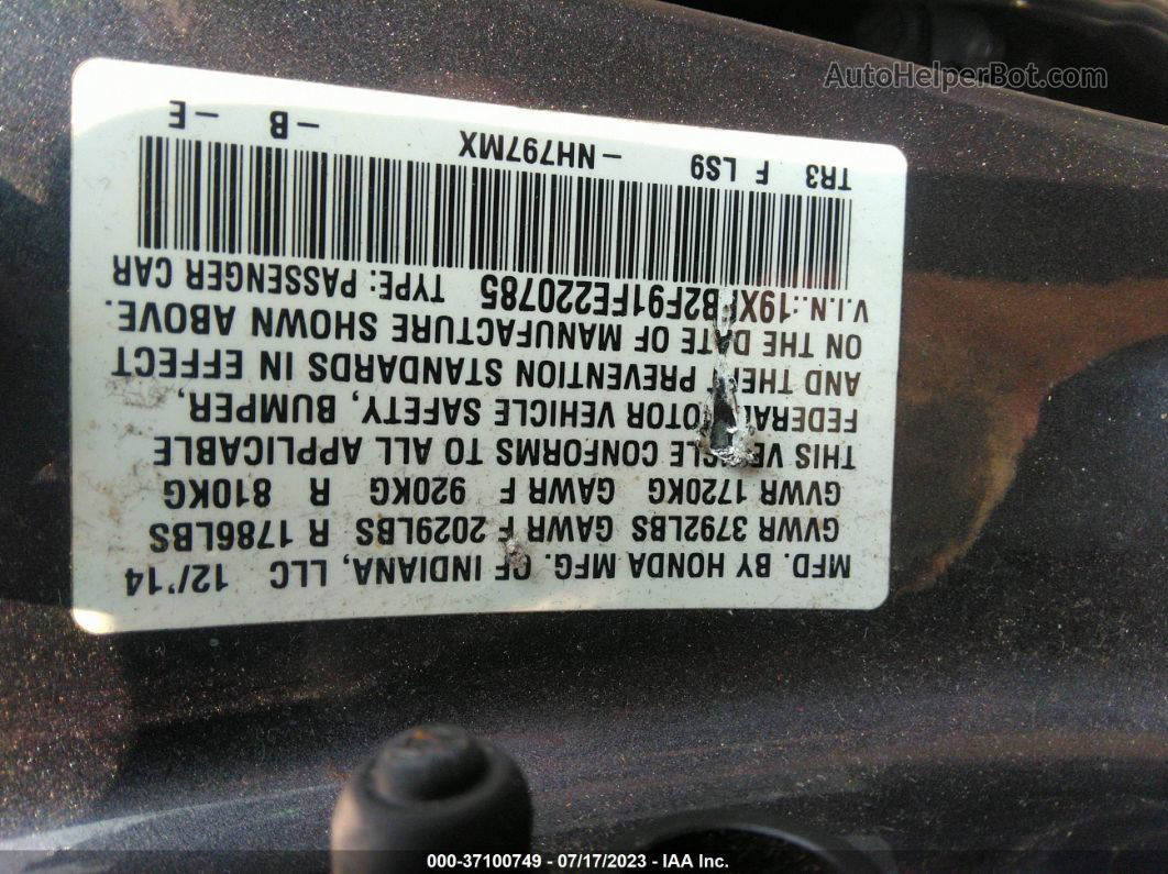 2015 Honda Civic Sedan Ex-l Unknown vin: 19XFB2F91FE220785