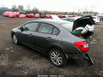 2012 Honda Civic Ex-l Серый vin: 19XFB2F92CE340963