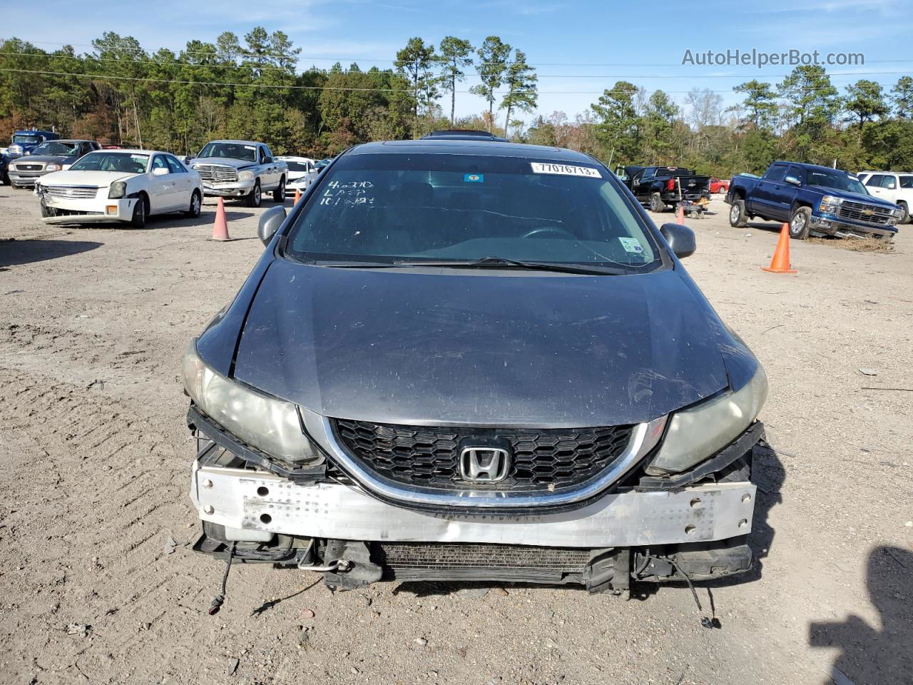 2013 Honda Civic Exl Серый vin: 19XFB2F92DE065984