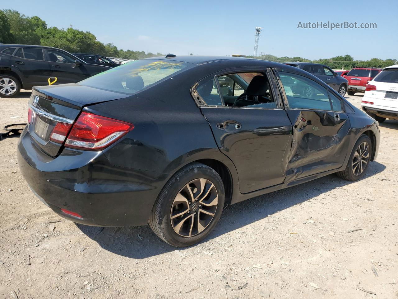 2013 Honda Civic Exl Black vin: 19XFB2F92DE073826