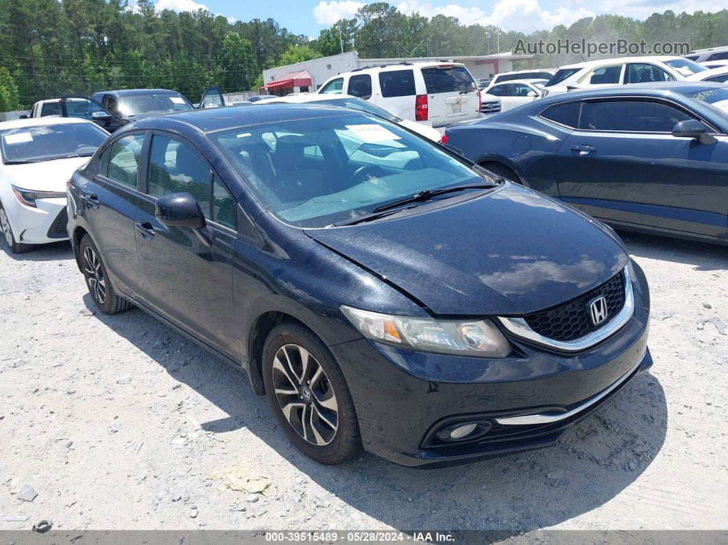 2013 Honda Civic Ex-l Black vin: 19XFB2F92DE077360