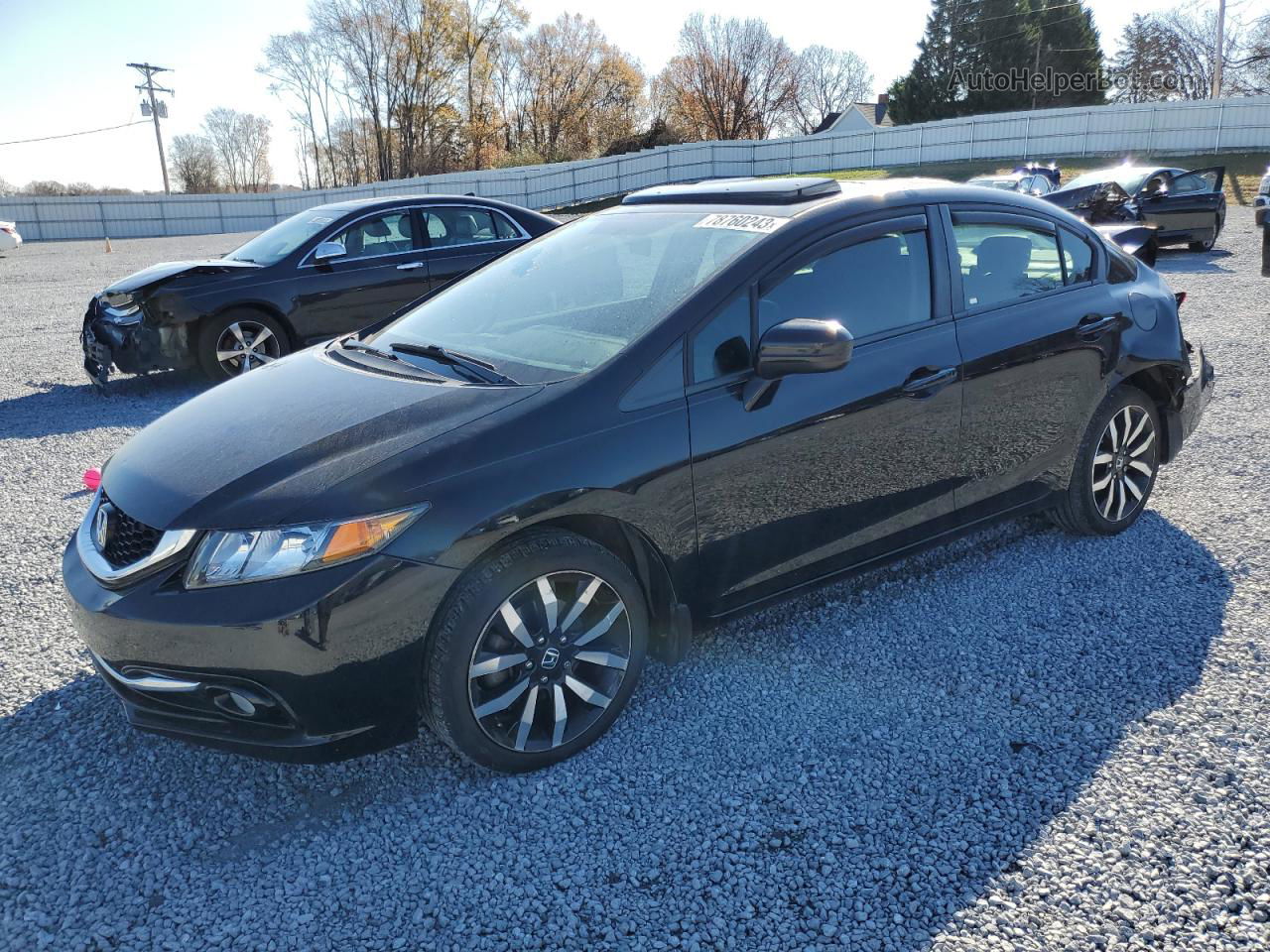 2014 Honda Civic Exl Black vin: 19XFB2F92EE075299