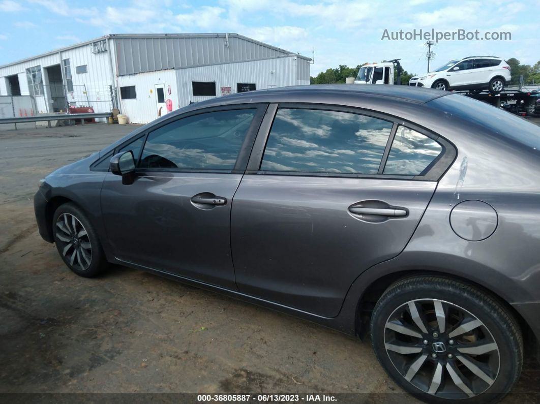 2014 Honda Civic Sedan Ex-l Gray vin: 19XFB2F92EE077733