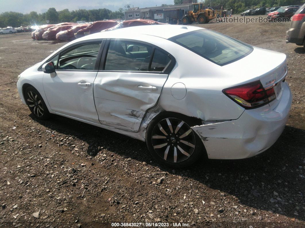 2014 Honda Civic Sedan Ex-l White vin: 19XFB2F92EE233236