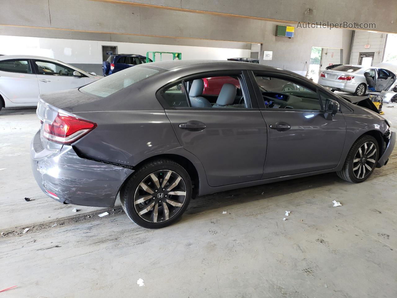 2015 Honda Civic Exl Gray vin: 19XFB2F92FE216163