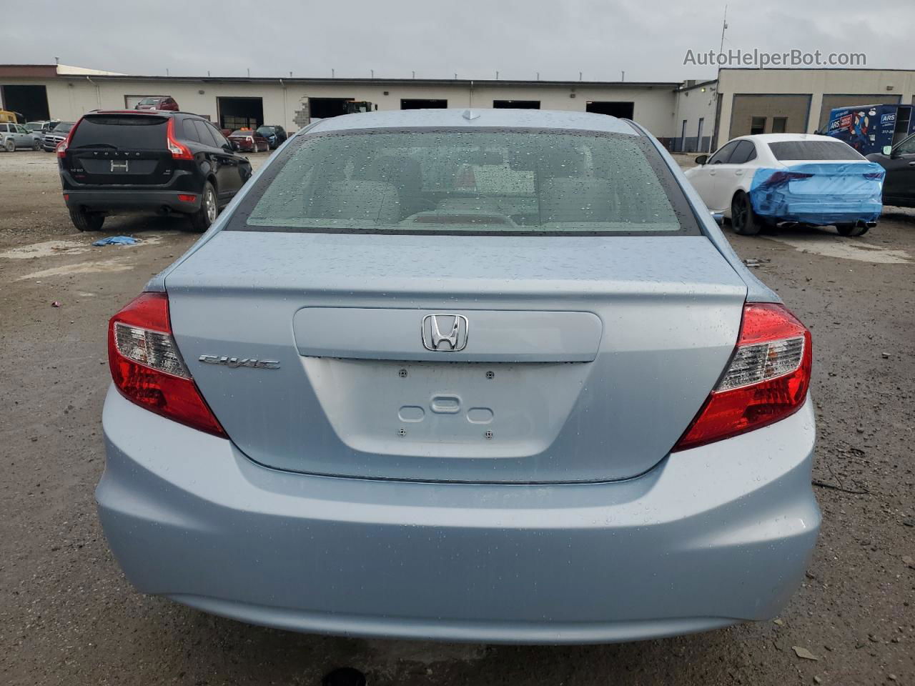 2012 Honda Civic Exl Blue vin: 19XFB2F93CE004593