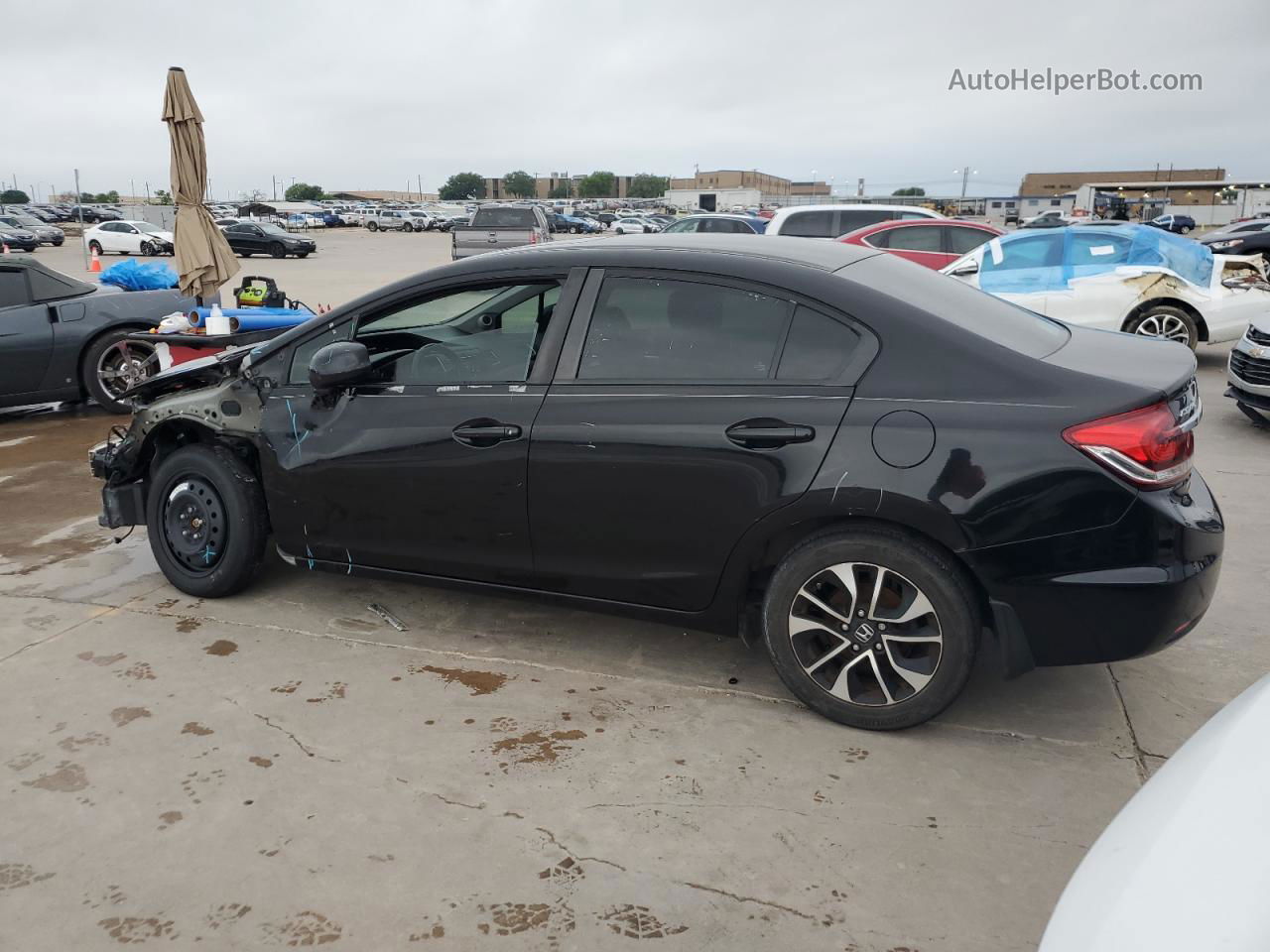 2013 Honda Civic Exl Black vin: 19XFB2F93DE084348