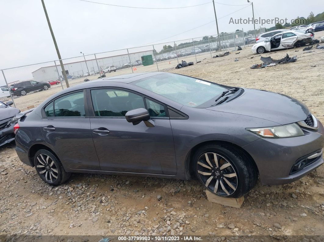 2014 Honda Civic Sedan Ex-l Gray vin: 19XFB2F93EE071598