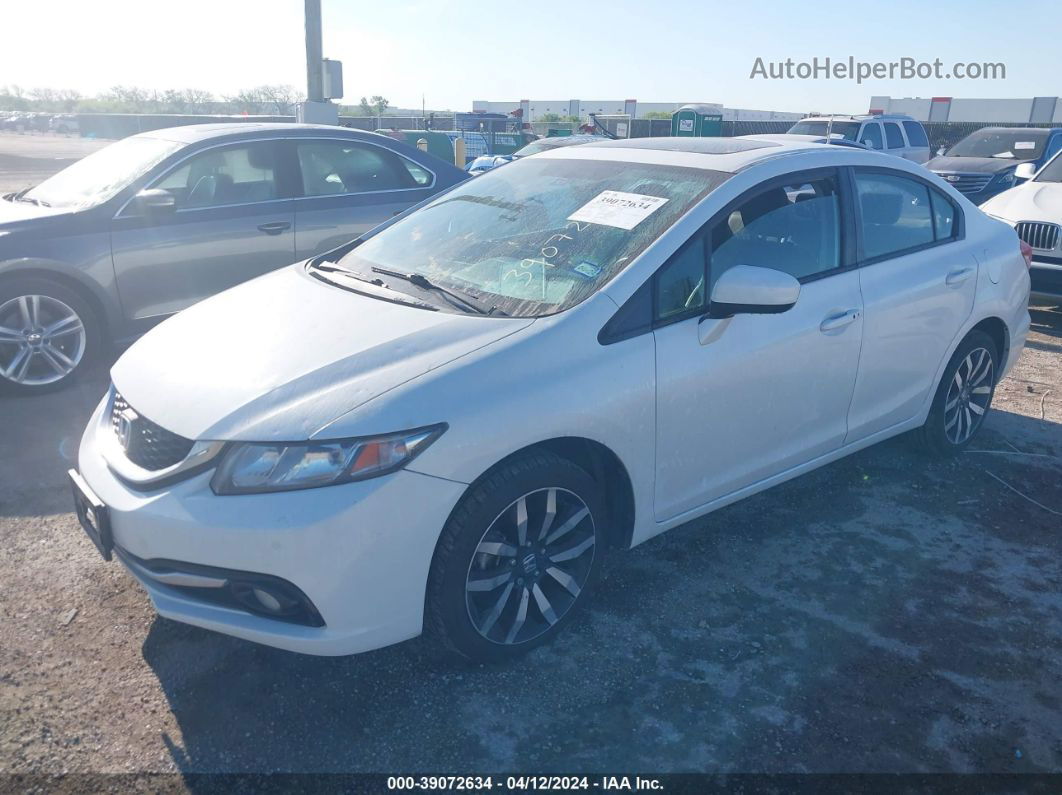 2015 Honda Civic Ex-l White vin: 19XFB2F93FE095658