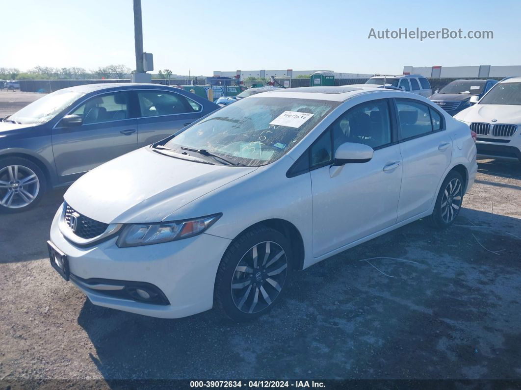 2015 Honda Civic Ex-l White vin: 19XFB2F93FE095658