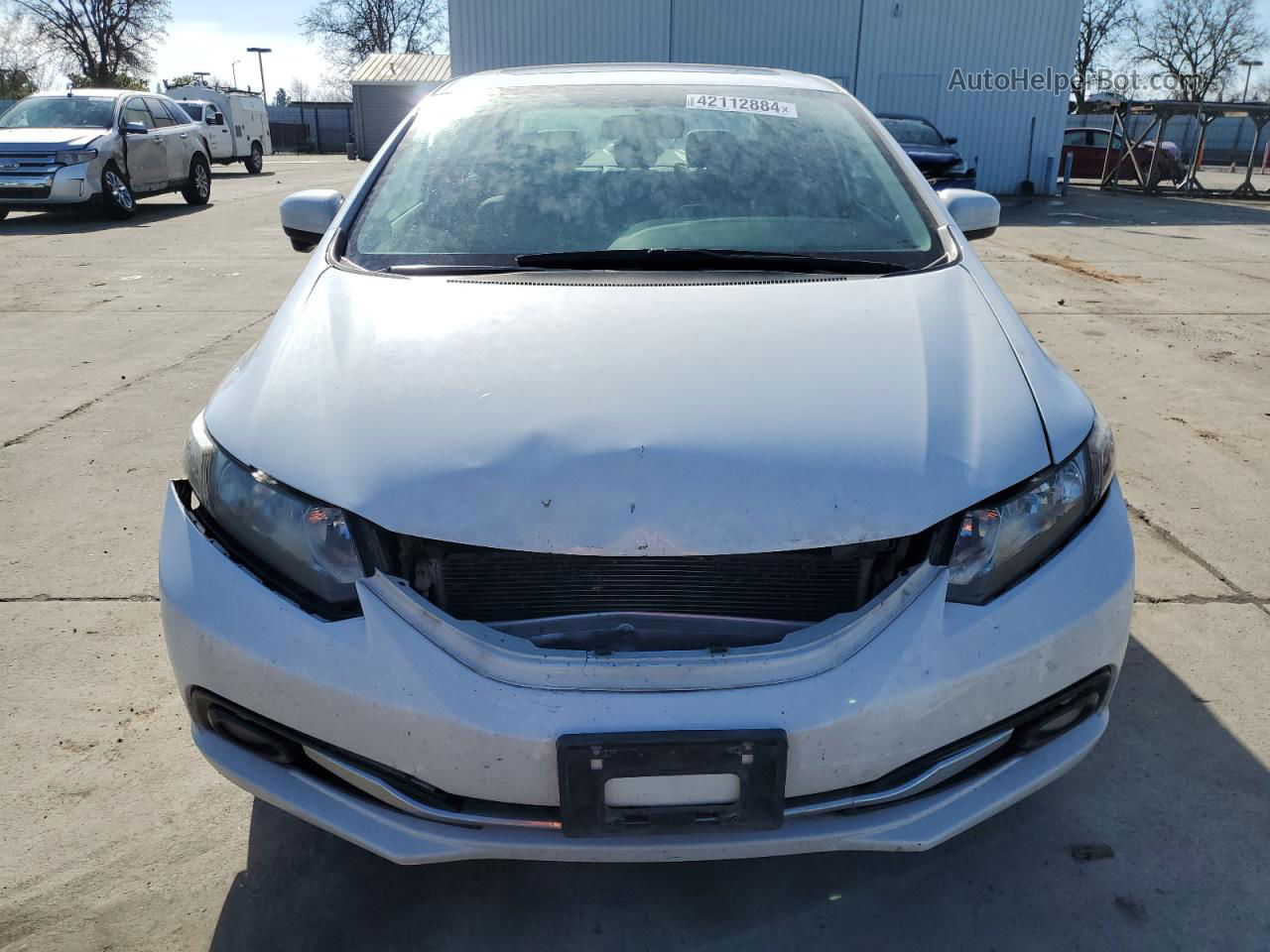 2015 Honda Civic Exl White vin: 19XFB2F93FE227933