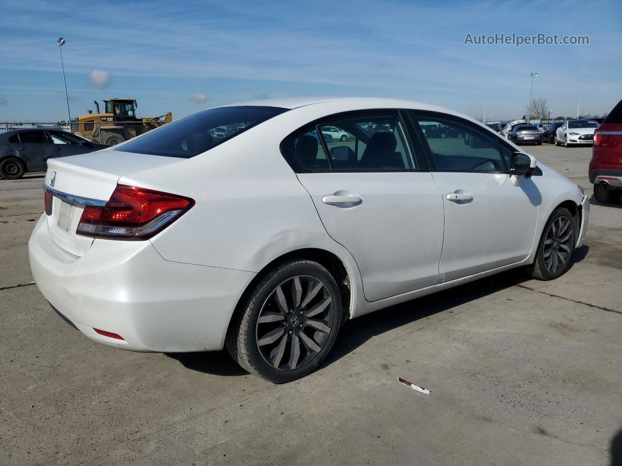 2015 Honda Civic Exl White vin: 19XFB2F93FE227933