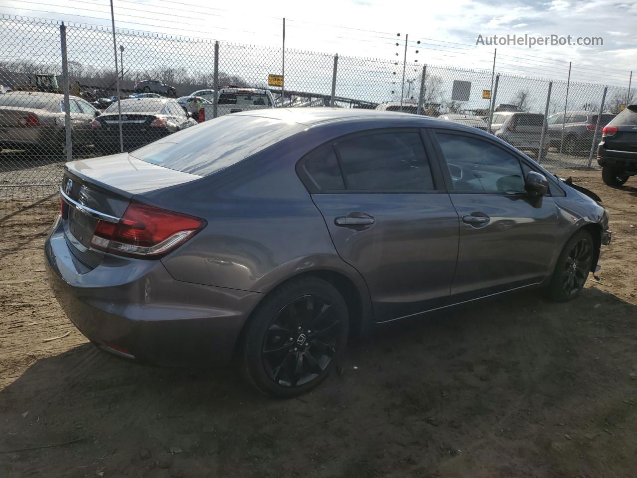 2015 Honda Civic Exl Серый vin: 19XFB2F93FE253383