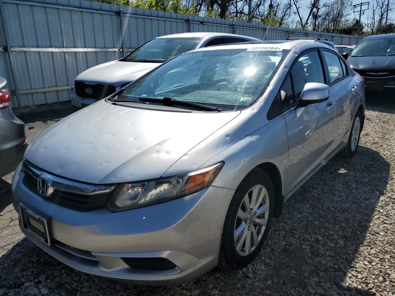 2012 Honda Civic Exl Silver vin: 19XFB2F94CE050613