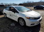 2012 Honda Civic Exl White vin: 19XFB2F94CE360986