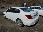 2012 Honda Civic Exl White vin: 19XFB2F94CE360986